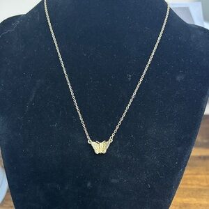 1928 Gold Butterfly Necklace